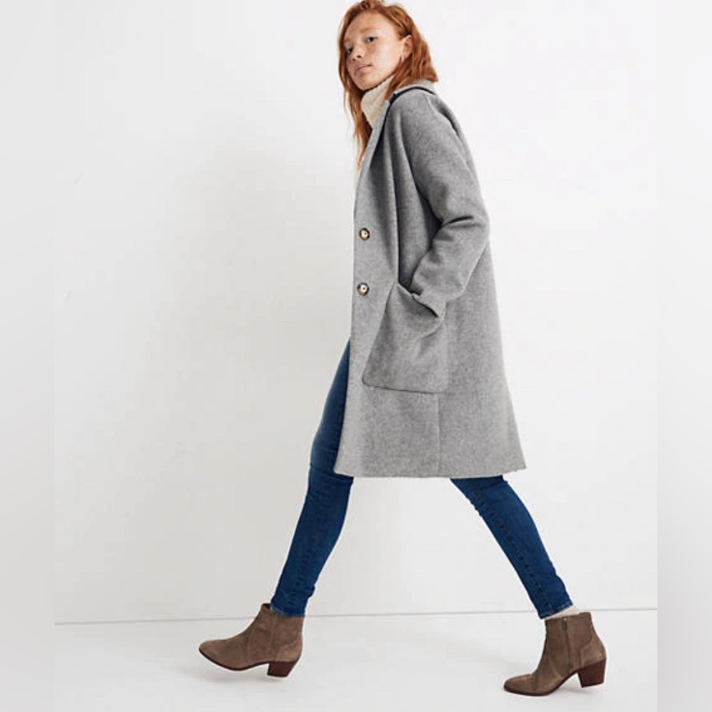 MADWELL Elmcourt Coat Heather Charcoal XXS 00 - Picture 3 of 10